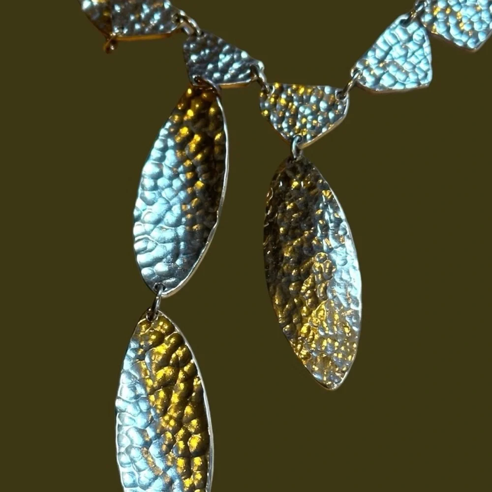 Michael Kors Gold tone Leaf Necklace 32”
